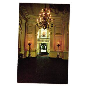 Historic Postcard Independence Hall Hallway Liberty Bell Philadelphia PA Vintage